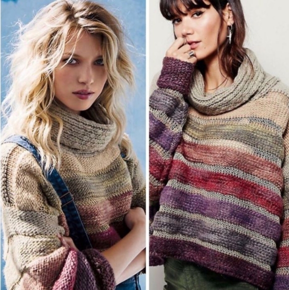 Free People Sweaters - 🦄RARE Free People Solstice Sweater Lurex New Romantics Medium